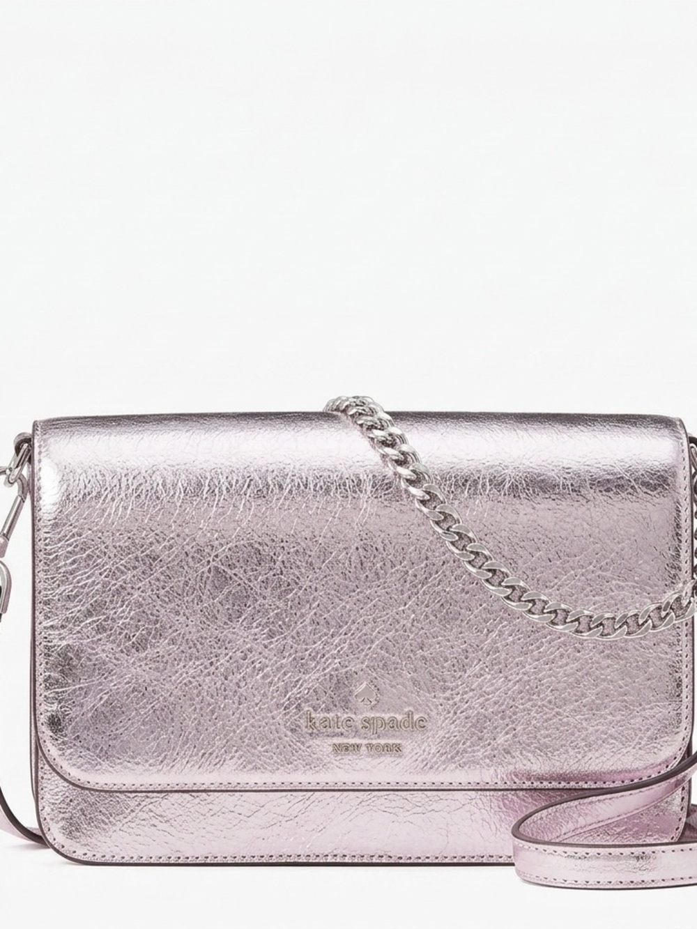 NWT Kate Spade Madison Metallic Willow Mini Flap Crossbody Bag